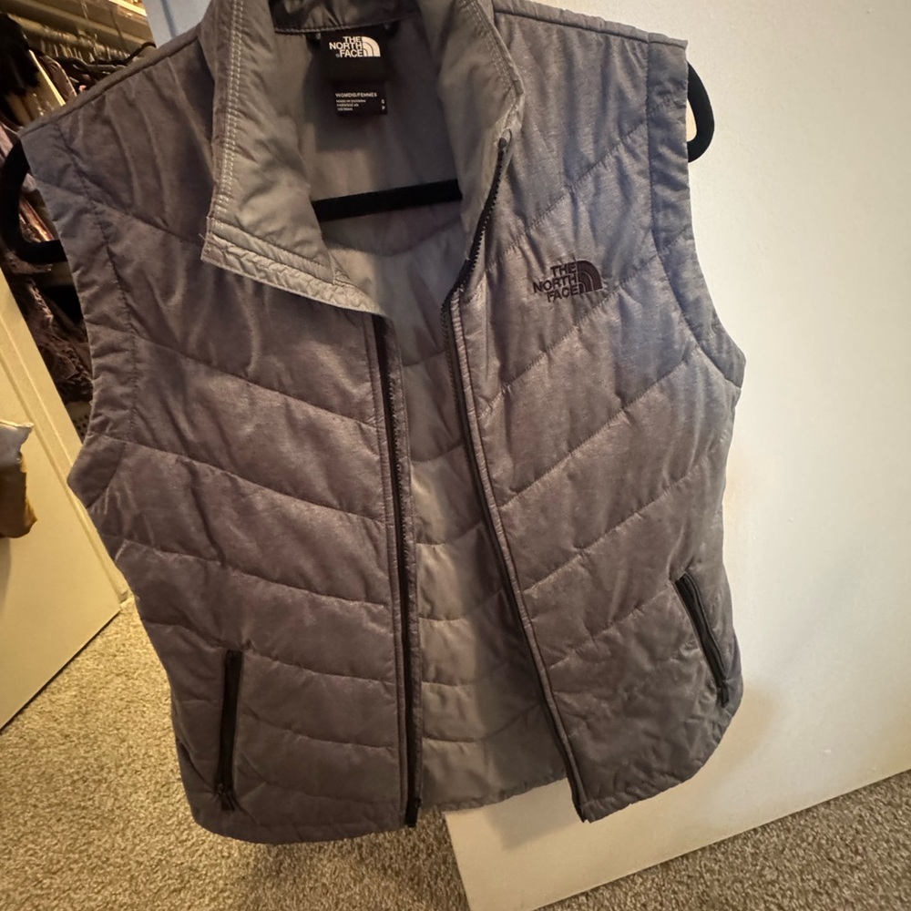 The North Face Gray Quilted Vest